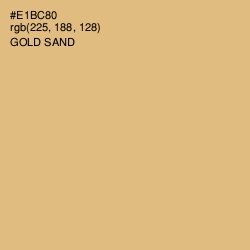 #E1BC80 - Gold Sand Color Image