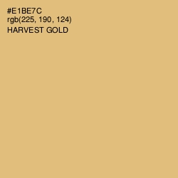 #E1BE7C - Harvest Gold Color Image