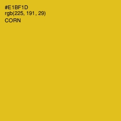#E1BF1D - Corn Color Image