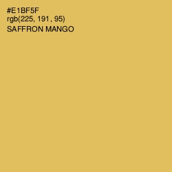 #E1BF5F - Saffron Mango Color Image