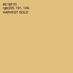 #E1BF7C - Harvest Gold Color Image