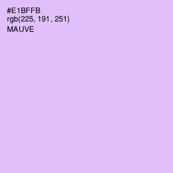 #E1BFFB - Mauve Color Image