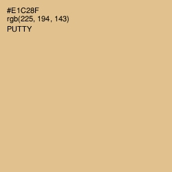 #E1C28F - Putty Color Image