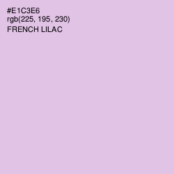 #E1C3E6 - French Lilac Color Image
