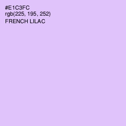 #E1C3FC - French Lilac Color Image