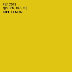 #E1C513 - Ripe Lemon Color Image