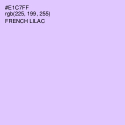 #E1C7FF - French Lilac Color Image