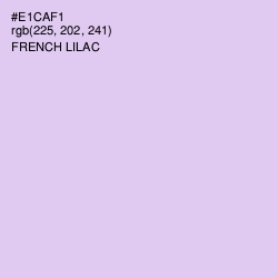 #E1CAF1 - French Lilac Color Image