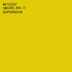 #E1CC07 - Supernova Color Image
