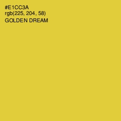 #E1CC3A - Golden Dream Color Image