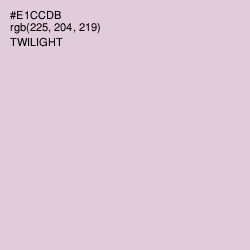 #E1CCDB - Twilight Color Image