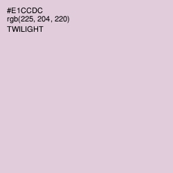 #E1CCDC - Twilight Color Image