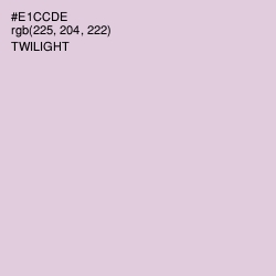 #E1CCDE - Twilight Color Image