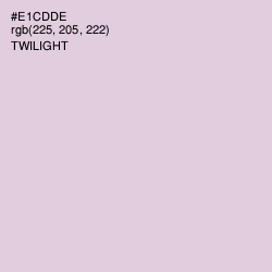 #E1CDDE - Twilight Color Image