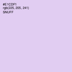 #E1CDF1 - Snuff Color Image