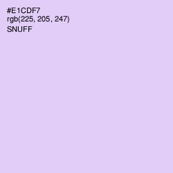 #E1CDF7 - Snuff Color Image