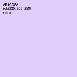 #E1CDFA - Snuff Color Image