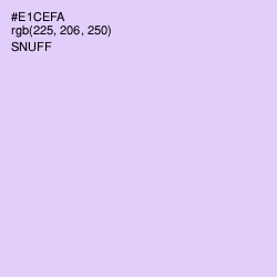 #E1CEFA - Snuff Color Image