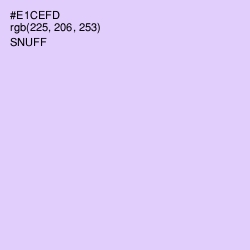 #E1CEFD - Snuff Color Image