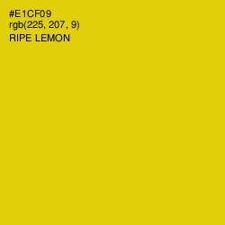#E1CF09 - Ripe Lemon Color Image
