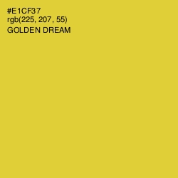 #E1CF37 - Golden Dream Color Image