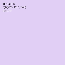 #E1CFF6 - Snuff Color Image