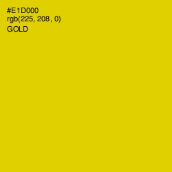 #E1D000 - Gold Color Image