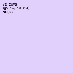 #E1D0FB - Snuff Color Image