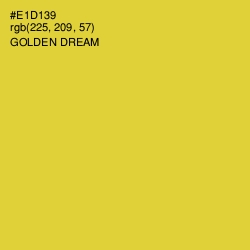 #E1D139 - Golden Dream Color Image
