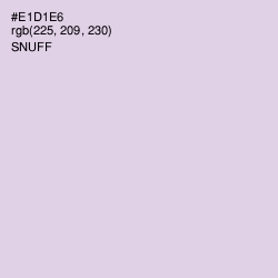 #E1D1E6 - Snuff Color Image