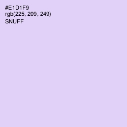 #E1D1F9 - Snuff Color Image