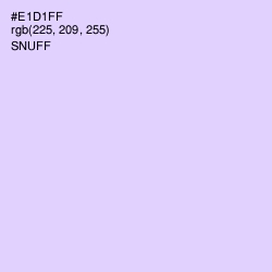 #E1D1FF - Snuff Color Image