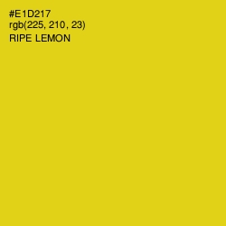 #E1D217 - Ripe Lemon Color Image