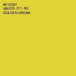 #E1D337 - Golden Dream Color Image