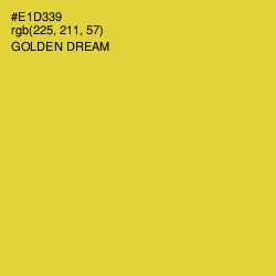 #E1D339 - Golden Dream Color Image