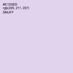 #E1D3ED - Snuff Color Image
