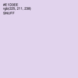 #E1D3EE - Snuff Color Image