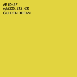 #E1D43F - Golden Dream Color Image