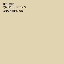 #E1D4B1 - Grain Brown Color Image