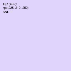 #E1D4FC - Snuff Color Image