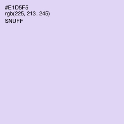 #E1D5F5 - Snuff Color Image