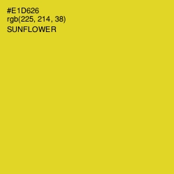 #E1D626 - Sunflower Color Image