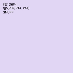 #E1D6F4 - Snuff Color Image