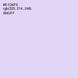 #E1D6F6 - Snuff Color Image