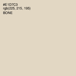 #E1D7C3 - Bone Color Image