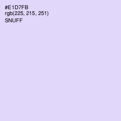 #E1D7FB - Snuff Color Image