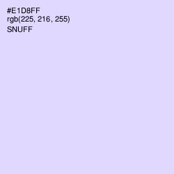 #E1D8FF - Snuff Color Image
