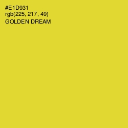 #E1D931 - Golden Dream Color Image