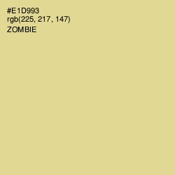 #E1D993 - Zombie Color Image