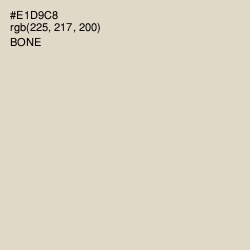 #E1D9C8 - Bone Color Image